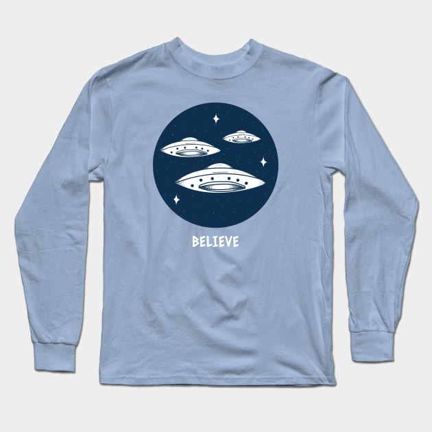 Believe UFOs Long Sleeve T-Shirt by CHADDINGTONS